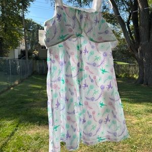 Aladdin princess Jazmine white casual dress for girls